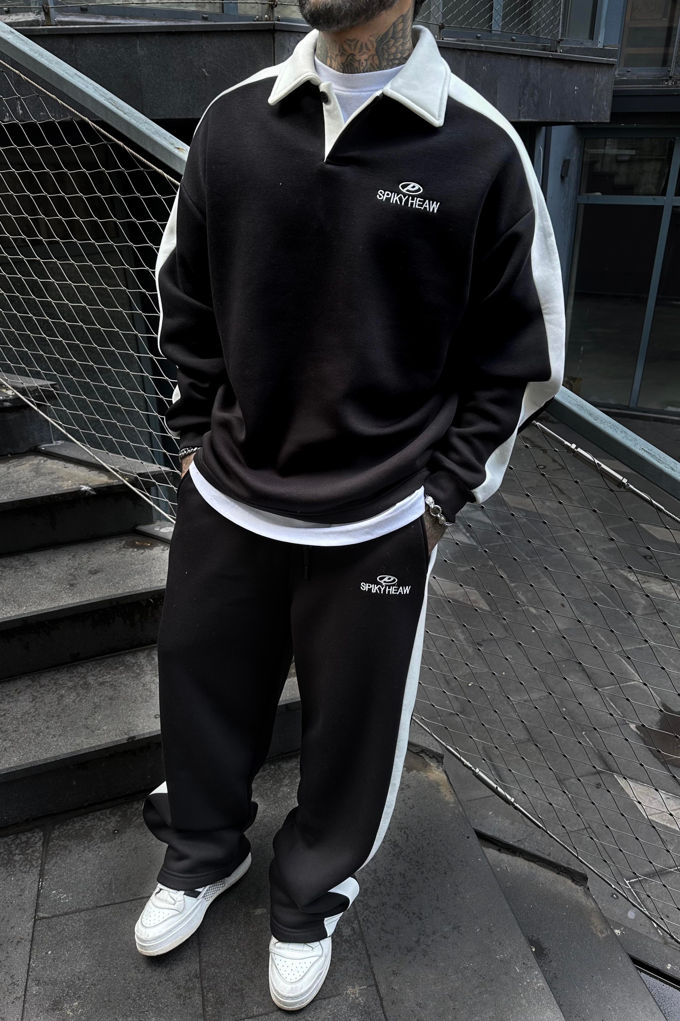 Spikyheaw oversize siyah takım