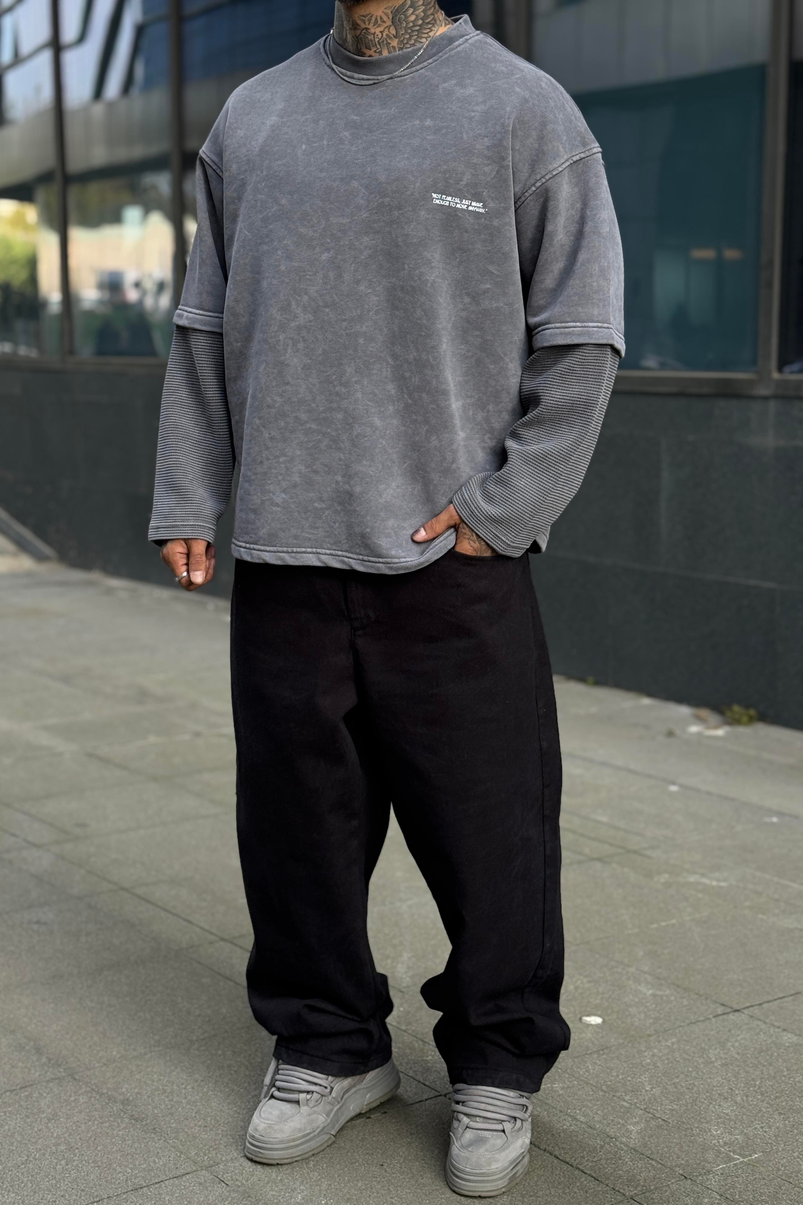 Washed Grey Sweatshirt