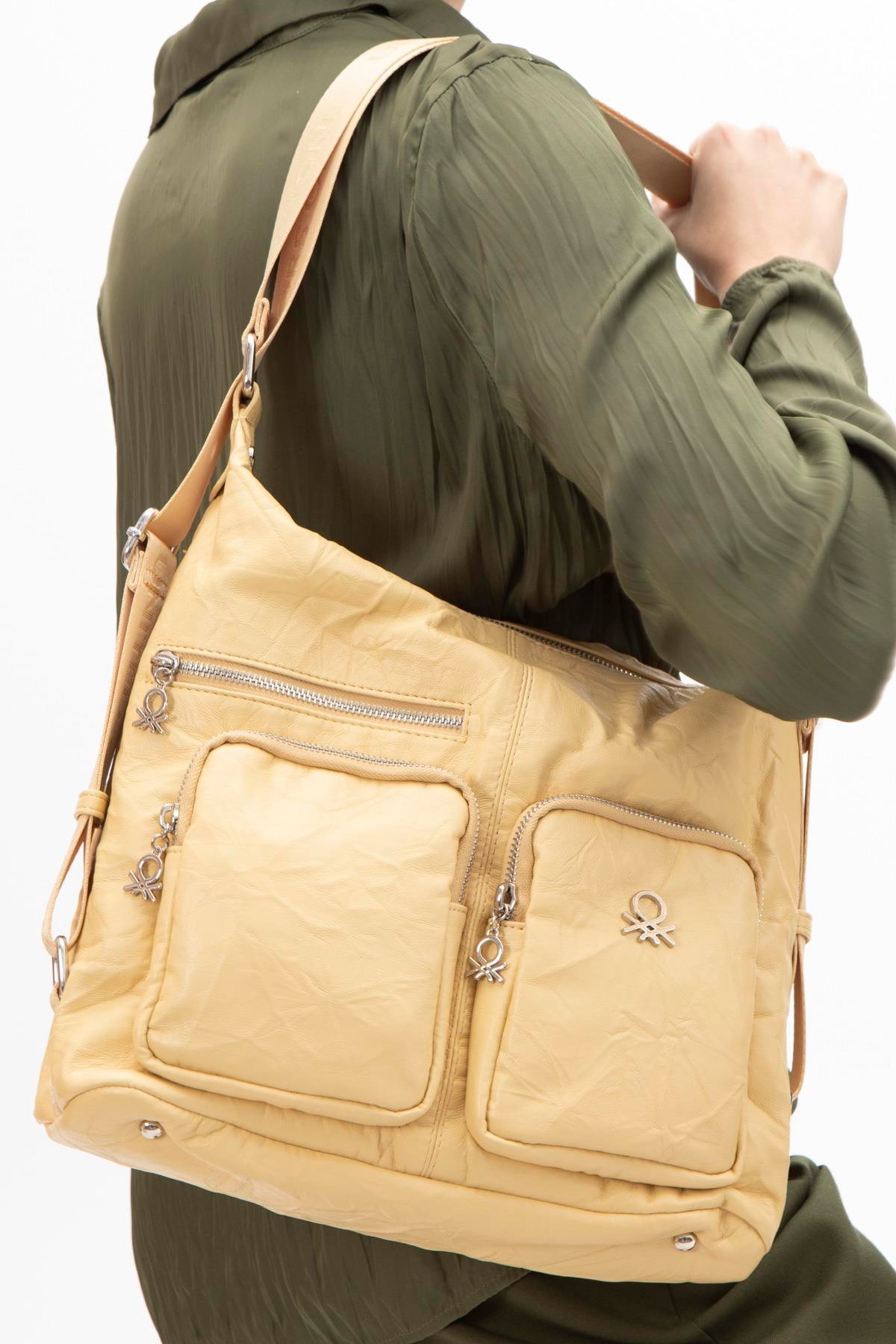 Benetton Kadın Kol Çanta | Sarı