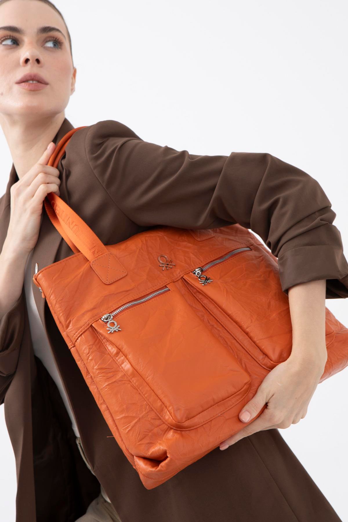 Benetton Kadın Kol Çanta | Turuncu