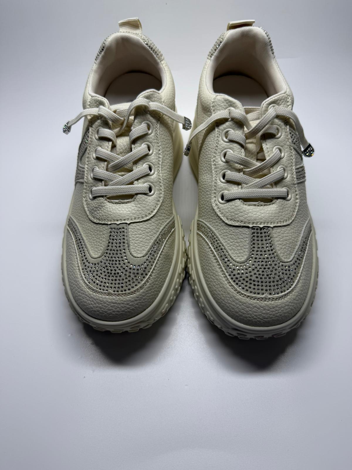 Kadın İthal Sneaker | Bej