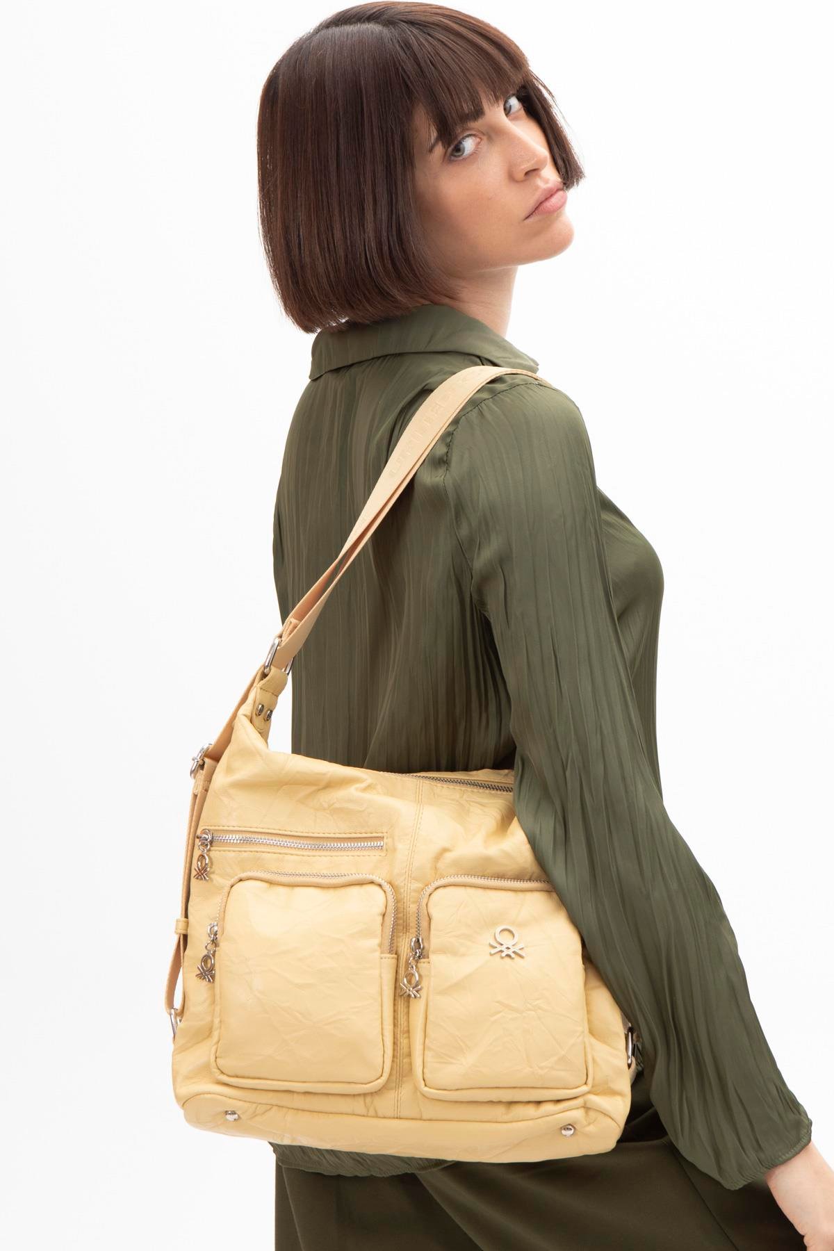 Benetton Kadın Kol Çanta | Sarı