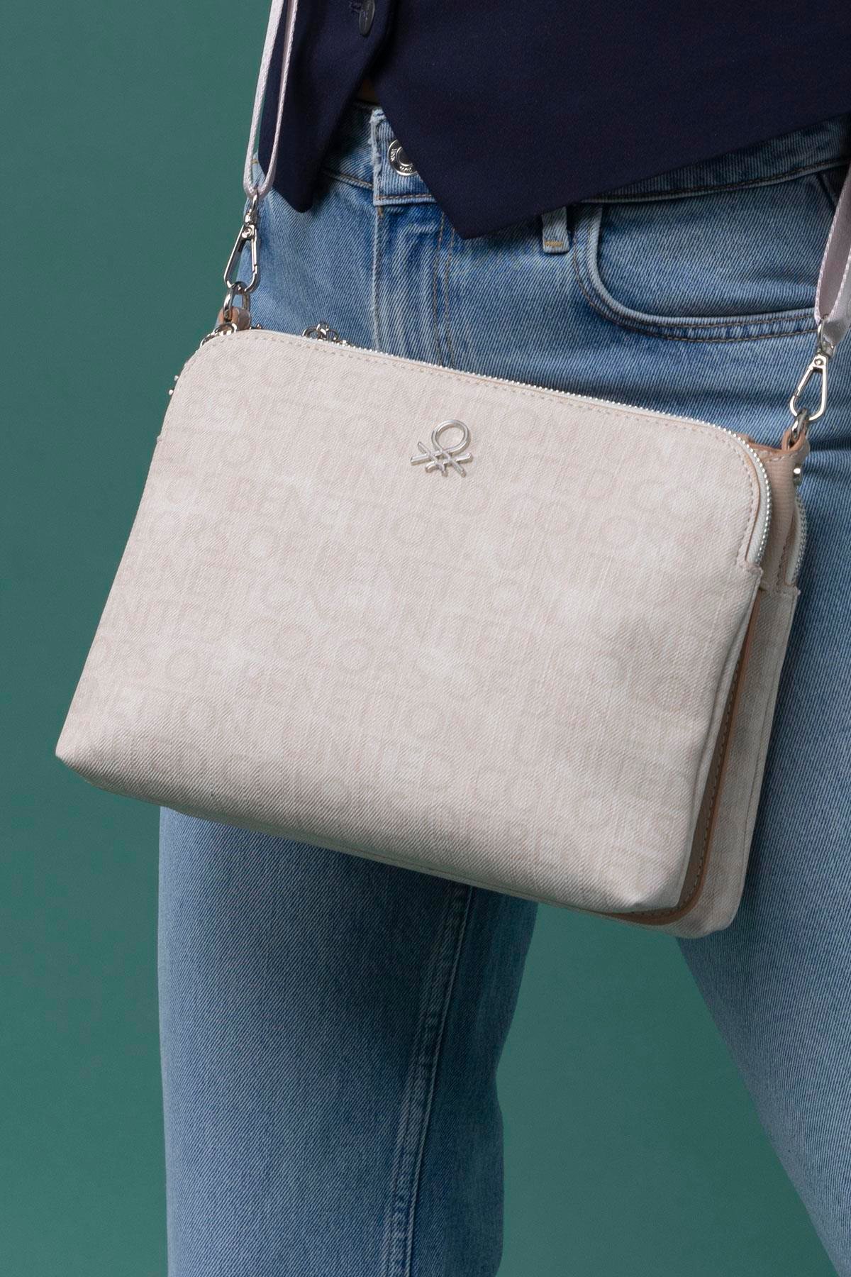 Benetton Kadın Çapraz Çanta | Bej