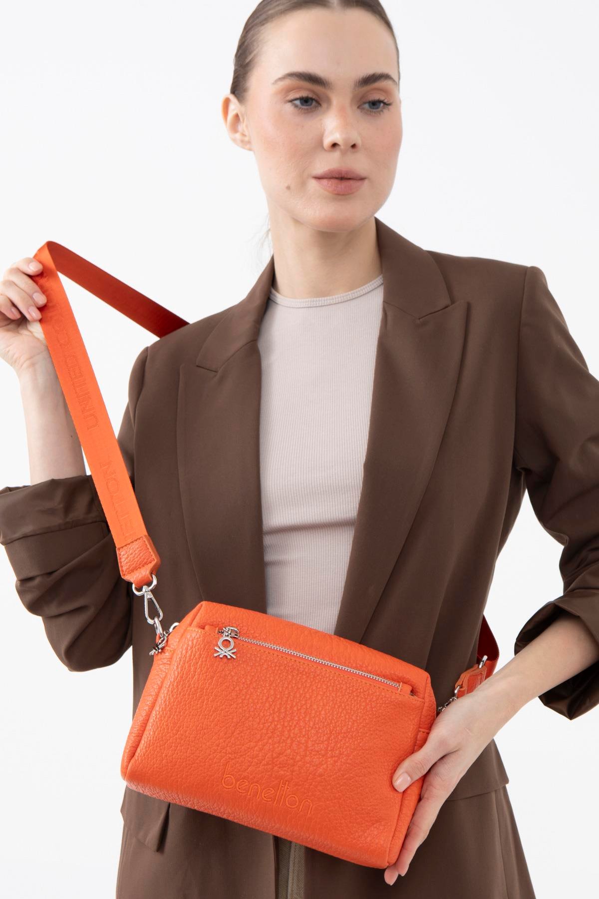 Benetton Kadın El Çanta | Turuncu