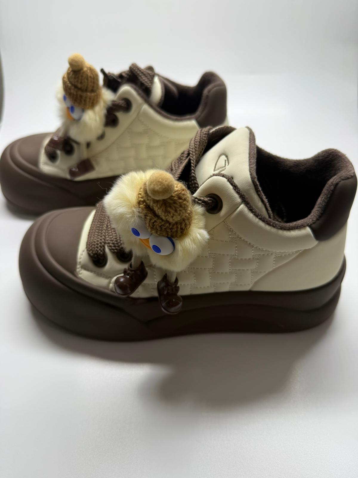 Kadın İthal Sneaker | Kahve