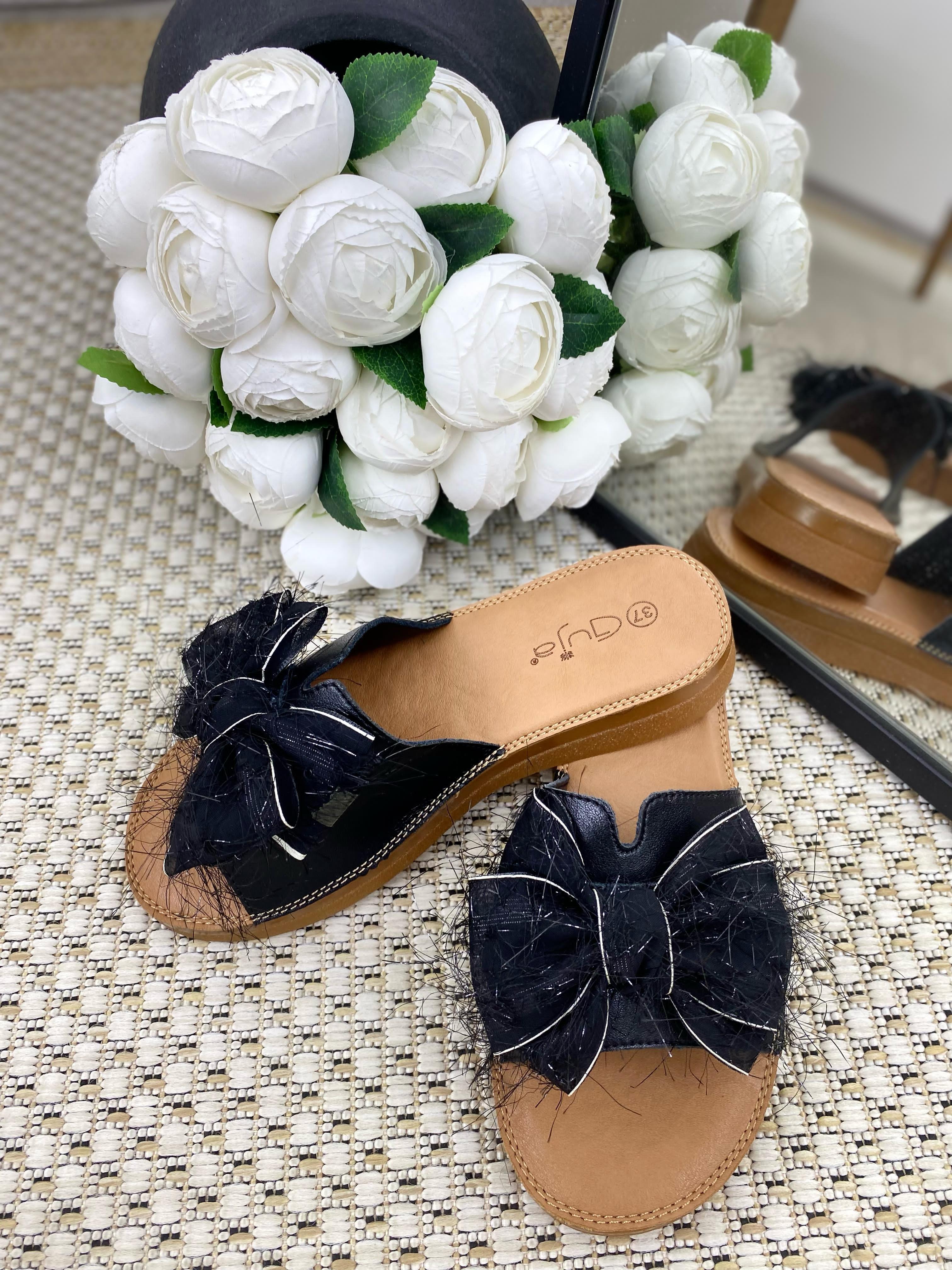  Kadın Yazlık Terlik | Siyah