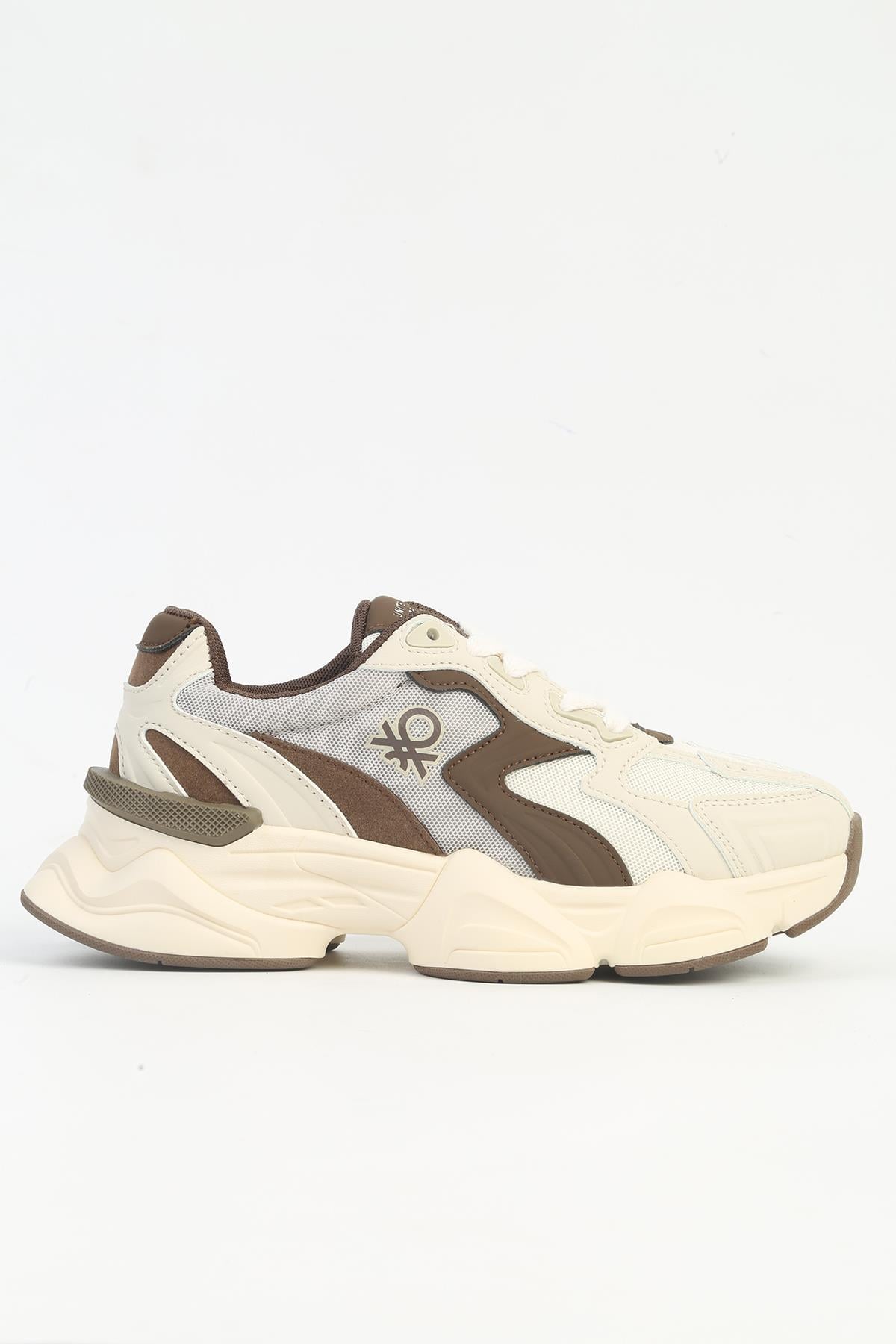 Benetton Kadın İthal Sneaker | BEJ KAHVE 