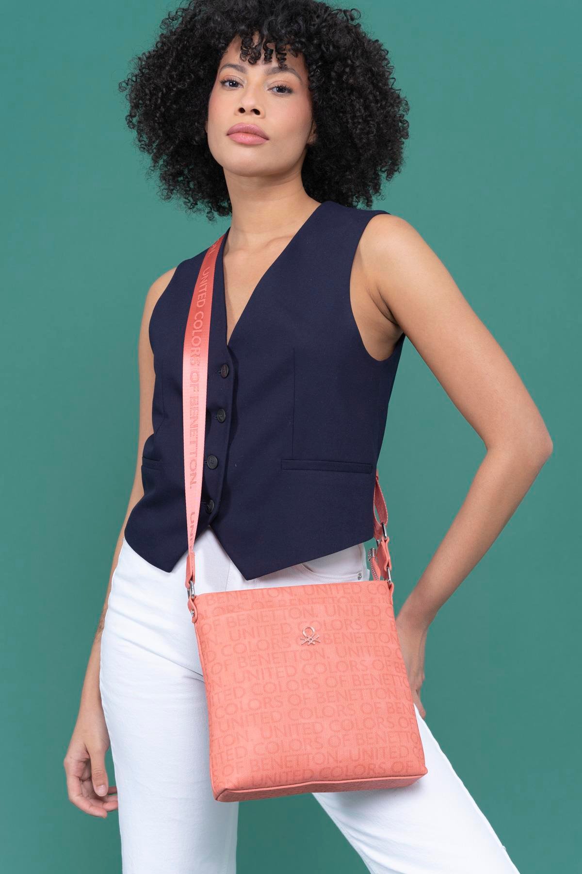 Benetton Kadın Çapraz Çanta | Mercan