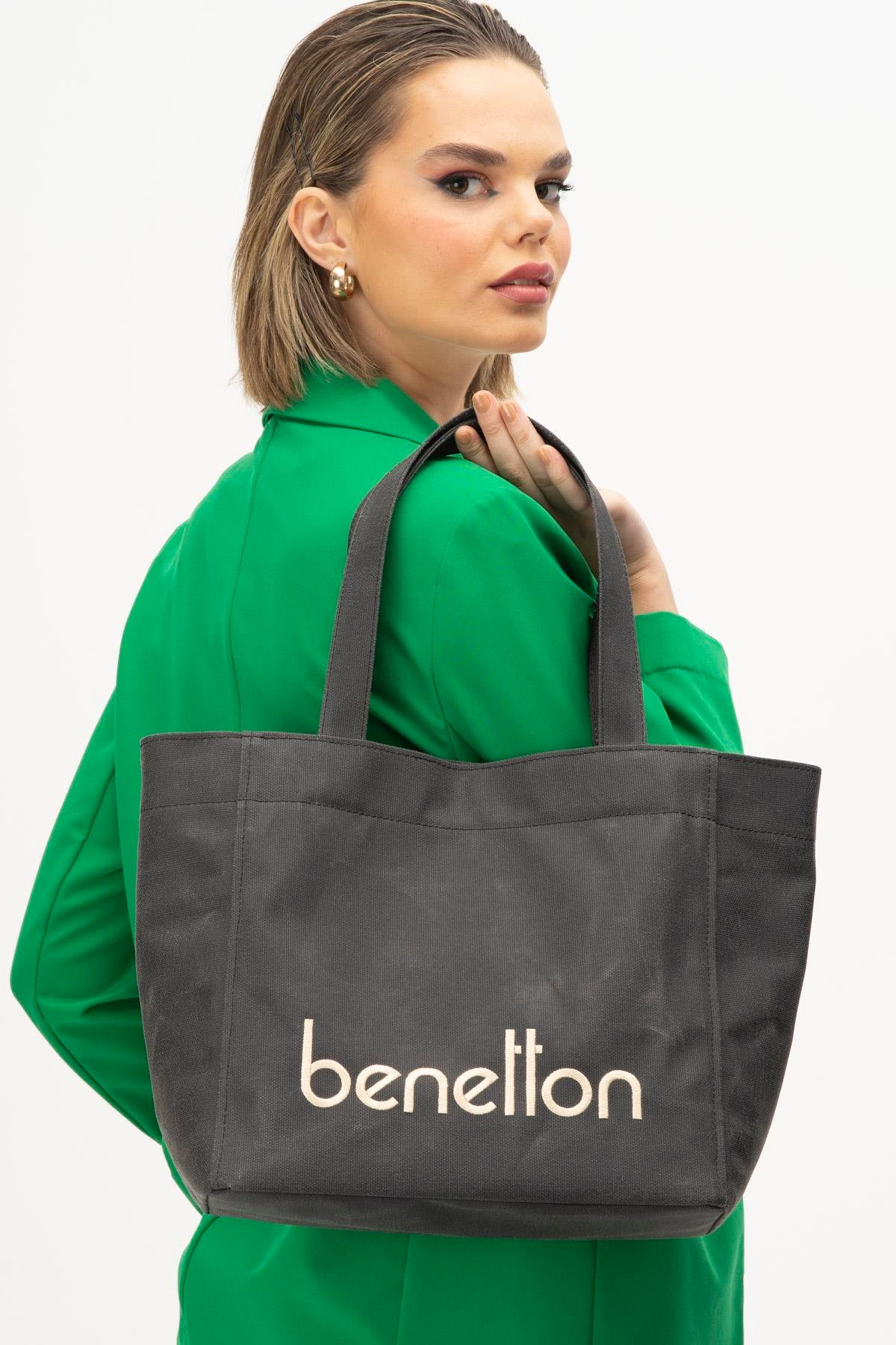 Benetton Kadın Kol Çantası | Siyah