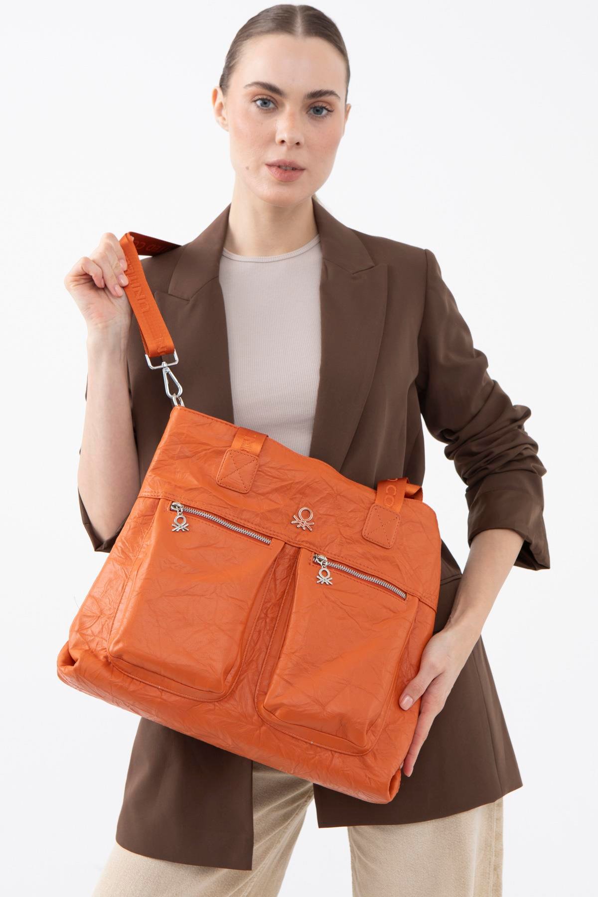 Benetton Kadın Kol Çanta | Turuncu