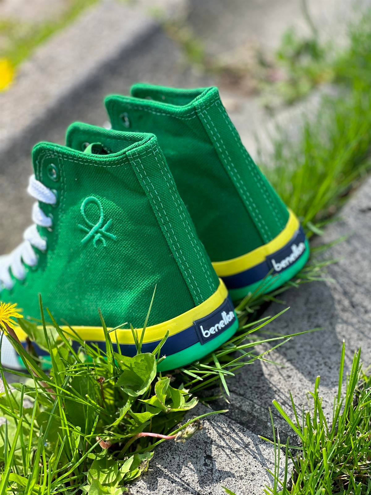 Benetton Unisex Uzun Yaka Spor  Ayakkabı | Yeşil