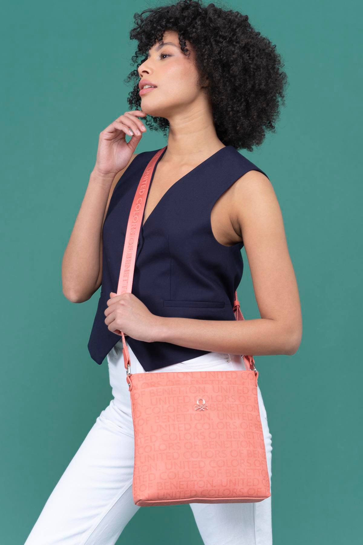 Benetton Kadın Çapraz Çanta | Mercan