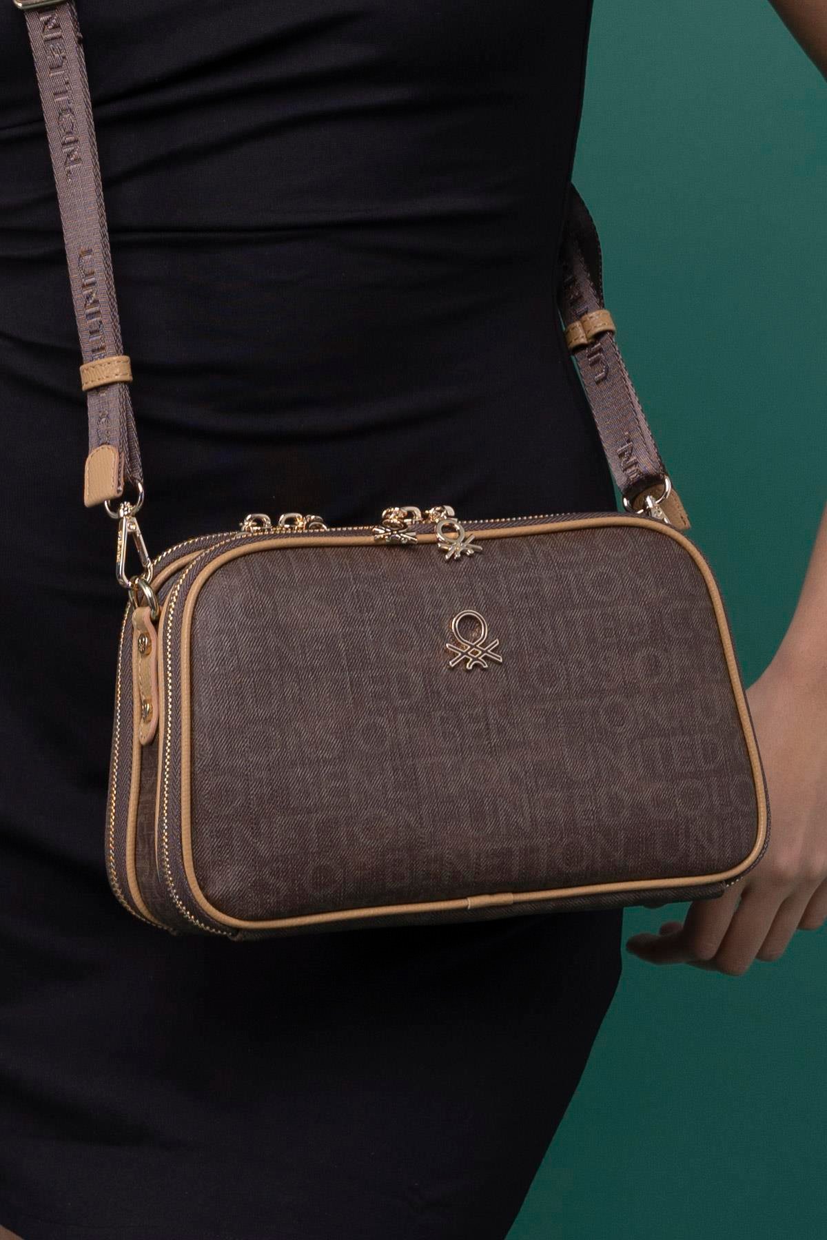 Benetton Kadın Çapraz Çanta | Kahve Camel