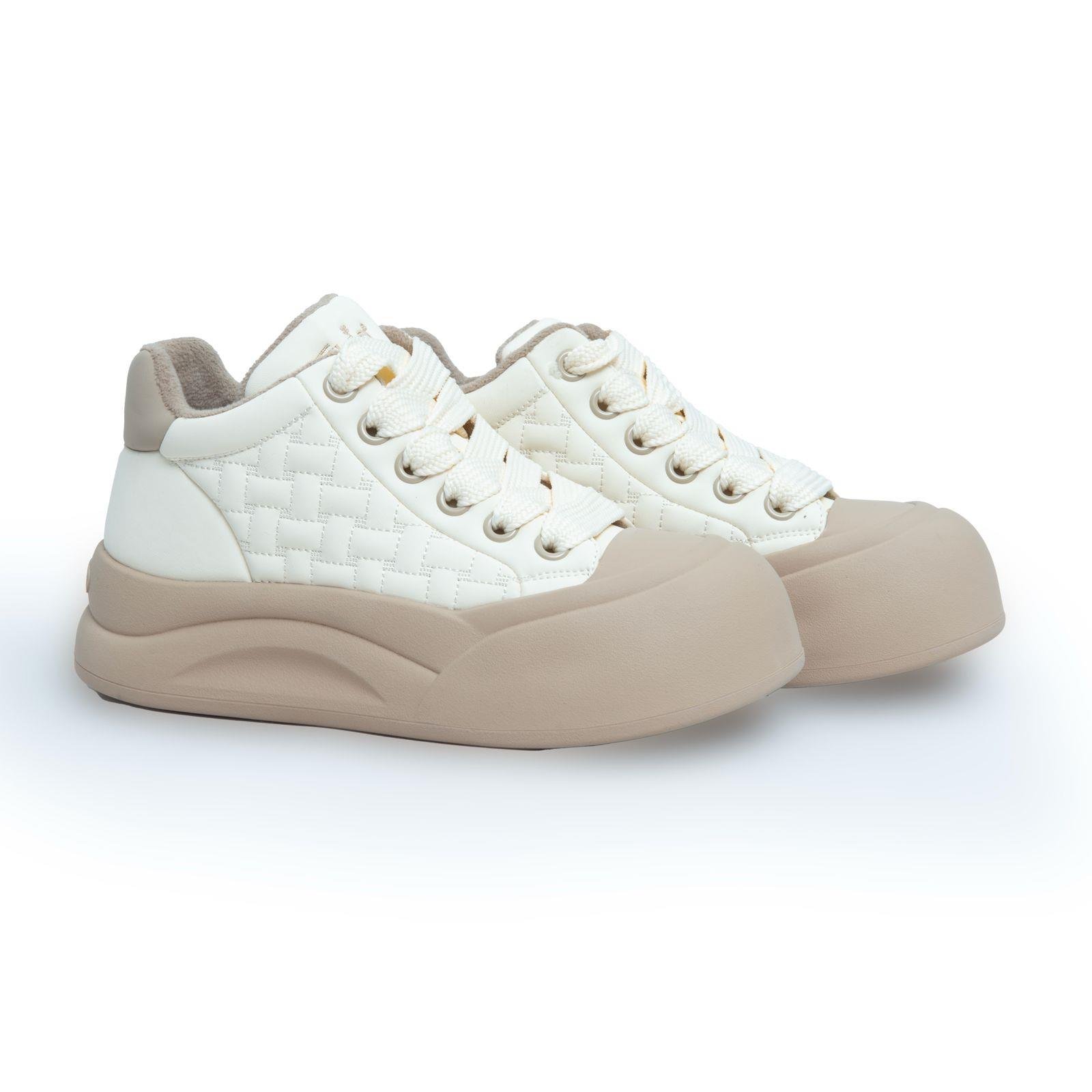 Kadın İthal Sneaker | Bej