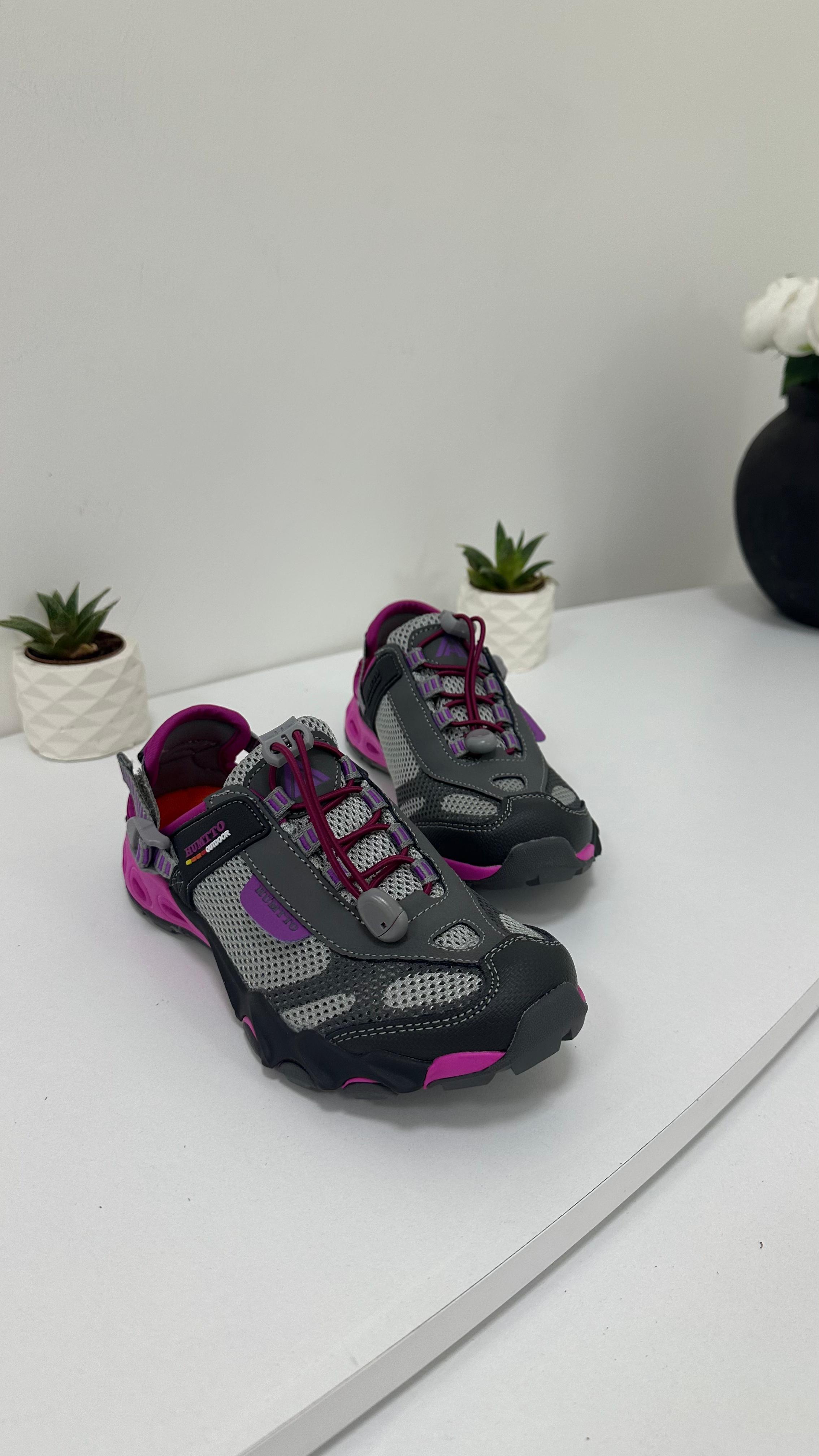 Kadın Outdoor Spor Trekking  Ayakkabı | Gri Mor