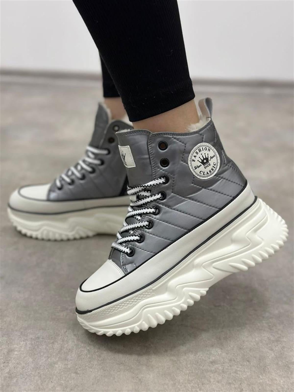 Kadın İthal Kar Botu | Gri