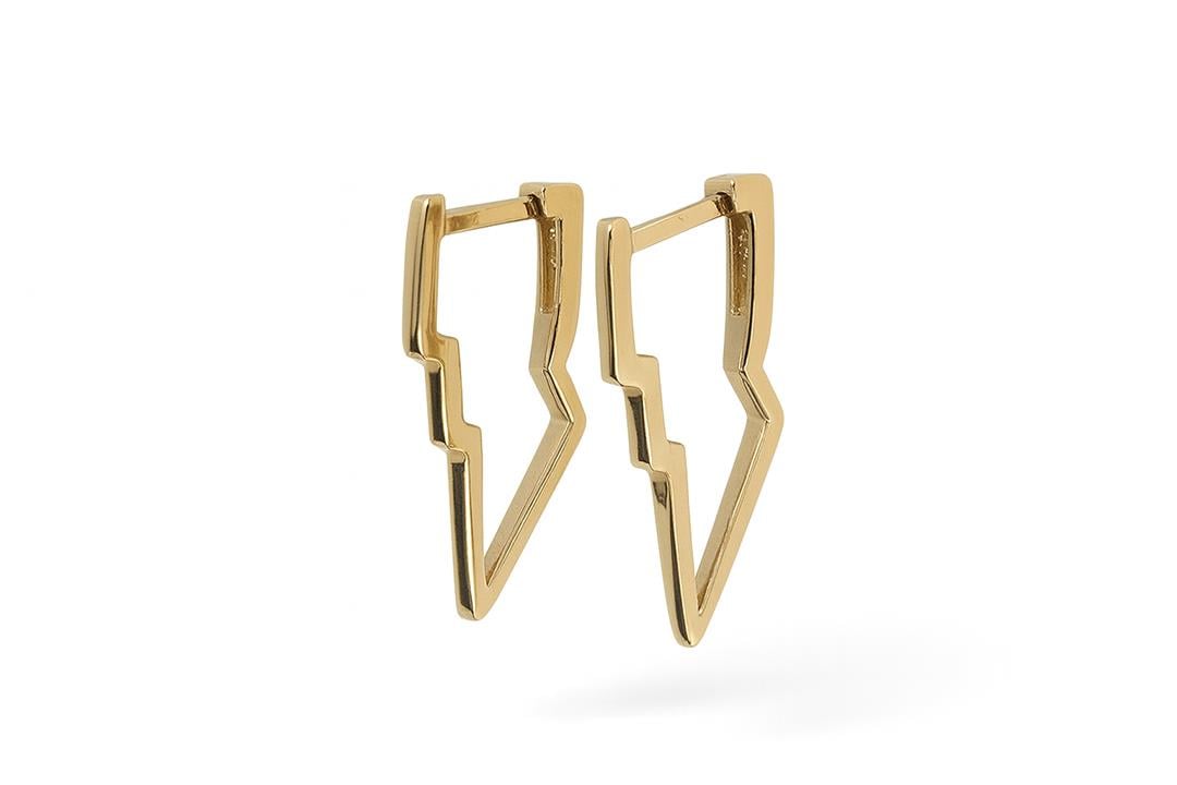 Kaia KüpeYıldırım Halka Küpe I Lim Kuyumculuk