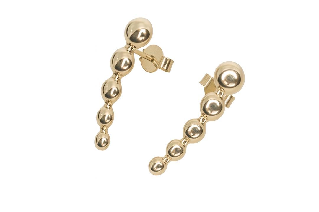 Neve KüpeTop Top Vidalı Küpe I Lim Kuyumculuk