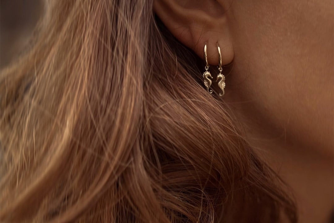 Sallantılı Denizatı Küpe