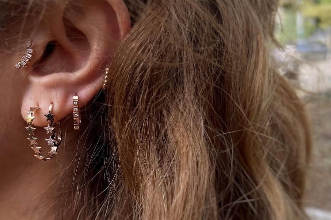 Selena KüpeYıldız Halka Küpe I Lim Kuyumculuk