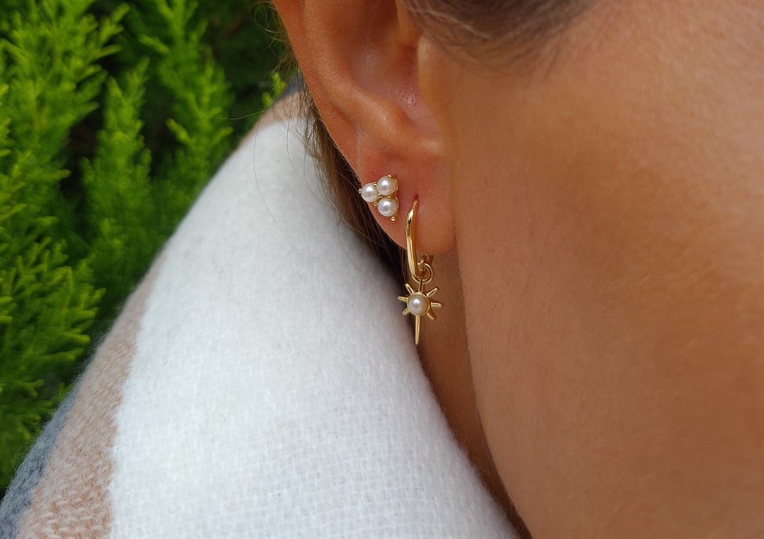 Yıldız İnci Küpe