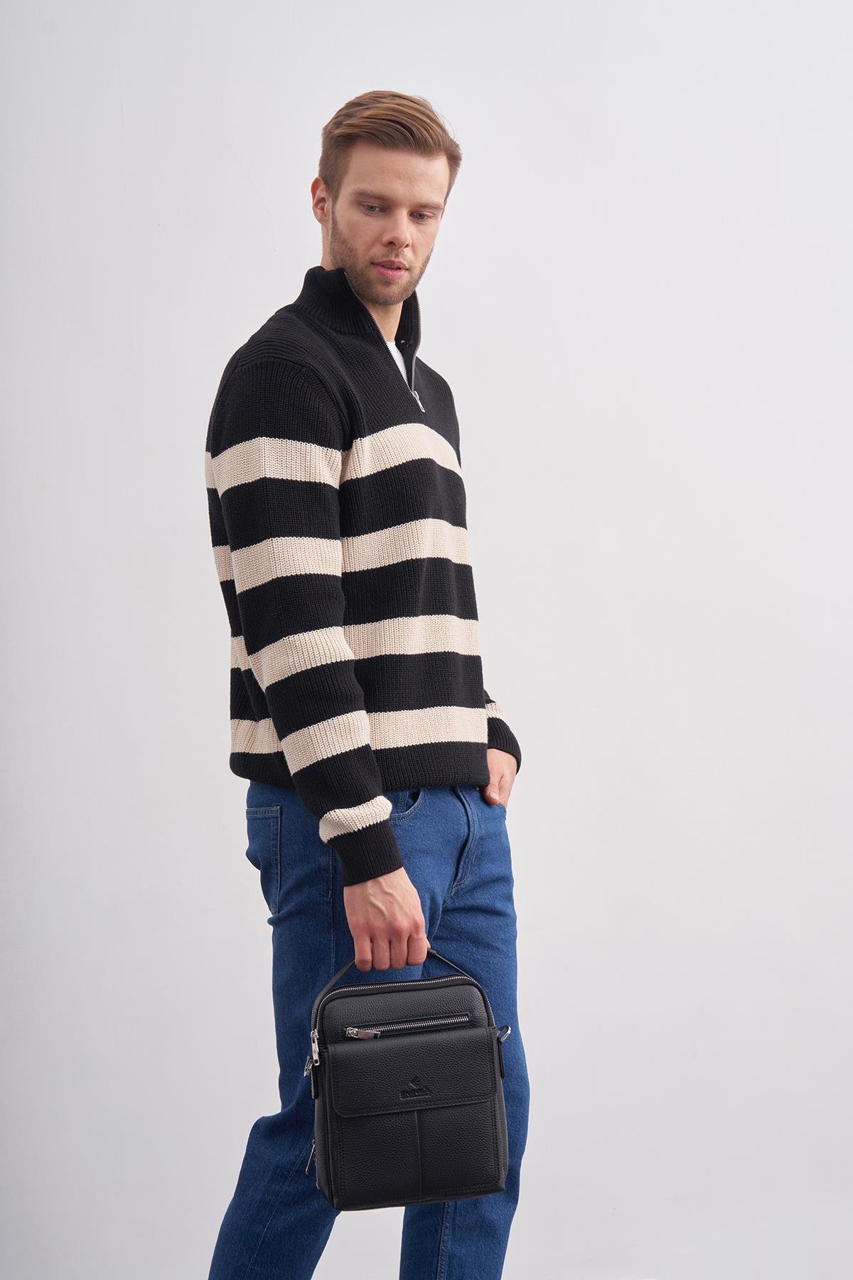 Erkek Hakiki Deri Omuz Çantası 6252