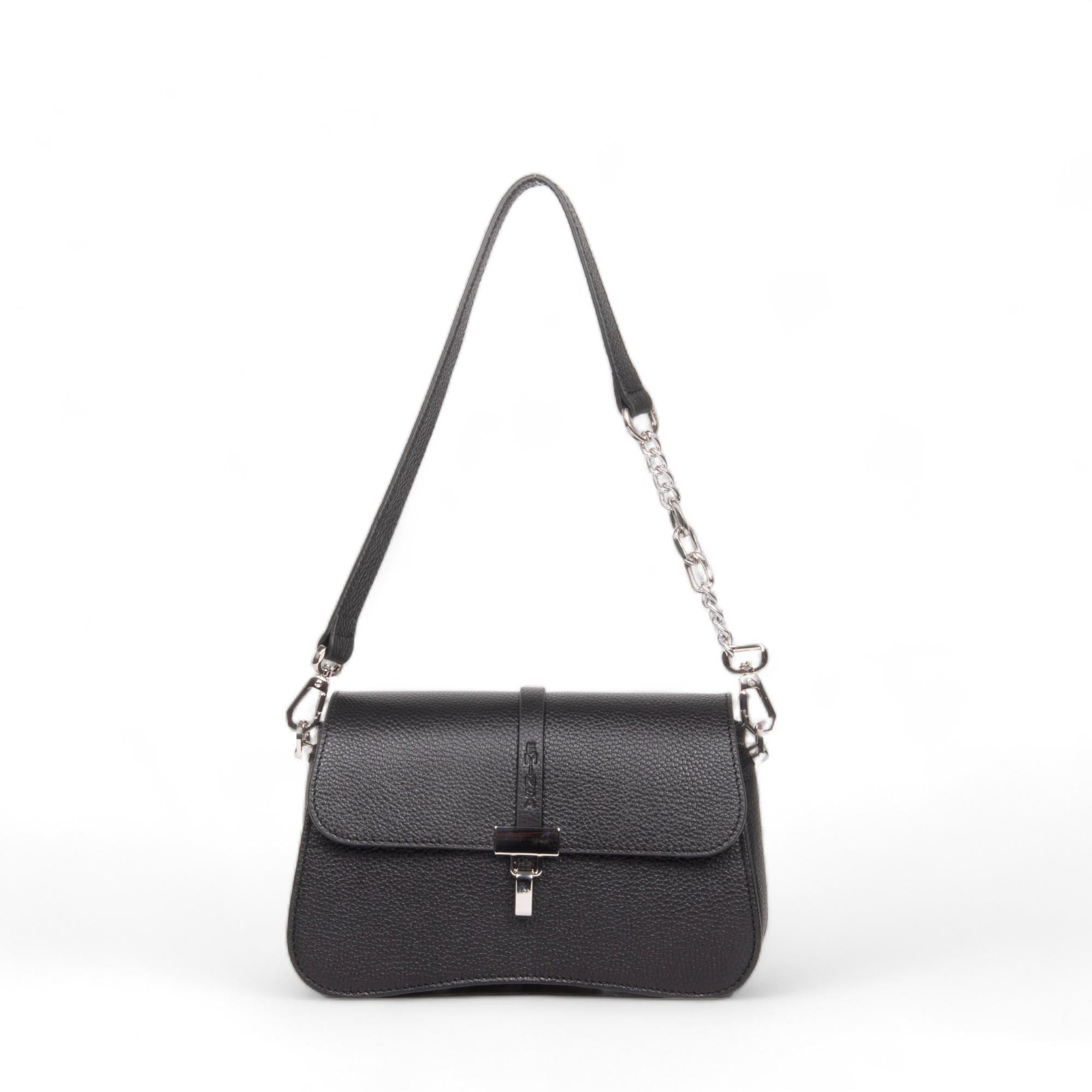 Zincir Detaylı Hakiki Deri Kadın Omuz Çantası