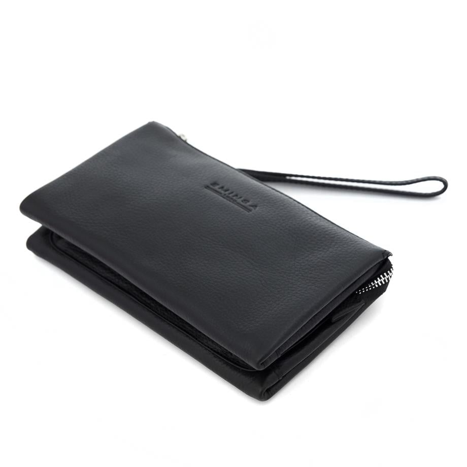 Erkek Siyah Hakiki Deri El Çantası