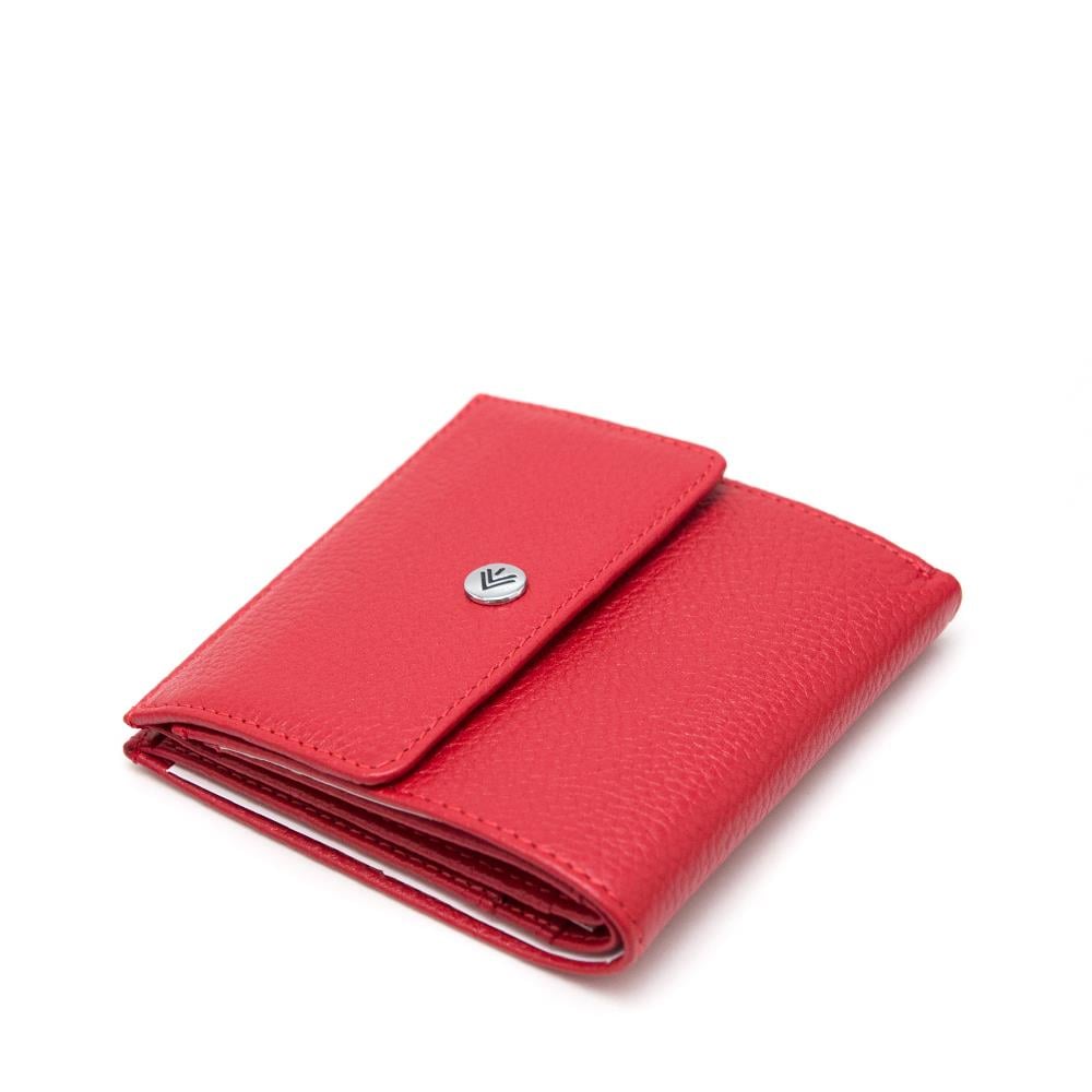 Kırmızı Deri Mini Kadın Cüzdan