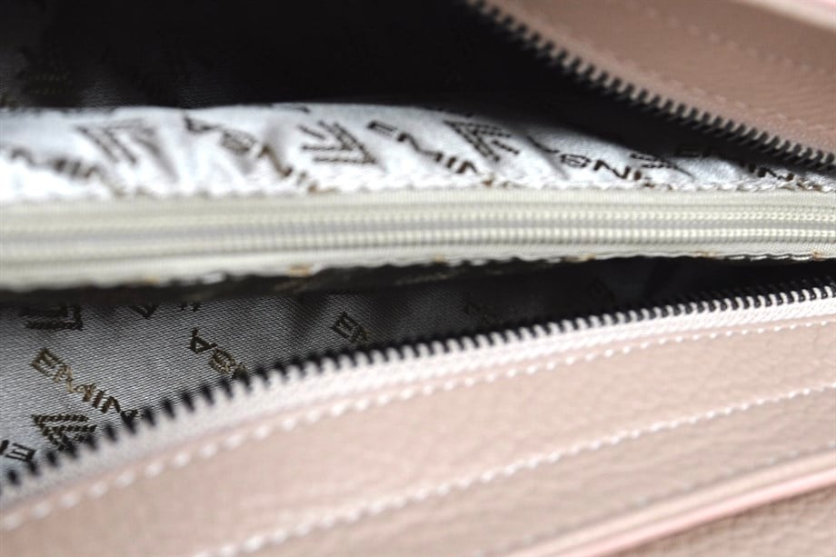 Kadın Pembe Hakiki Deri Baget Çanta