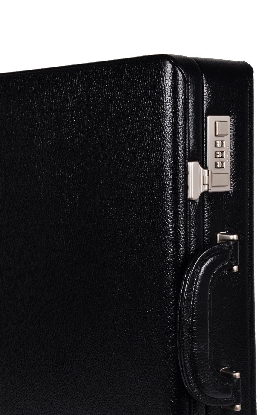 Siyah Hakiki Deri Bond Tipi Şifreli Evrak Çantası