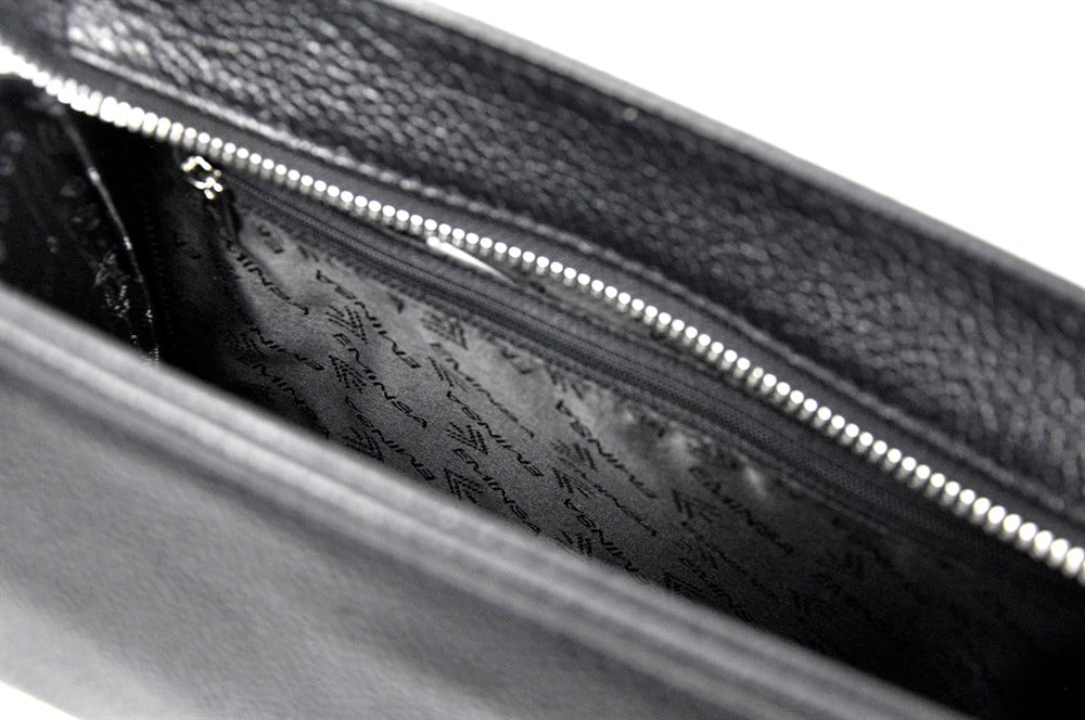 Erkek Siyah Deri El Çantası