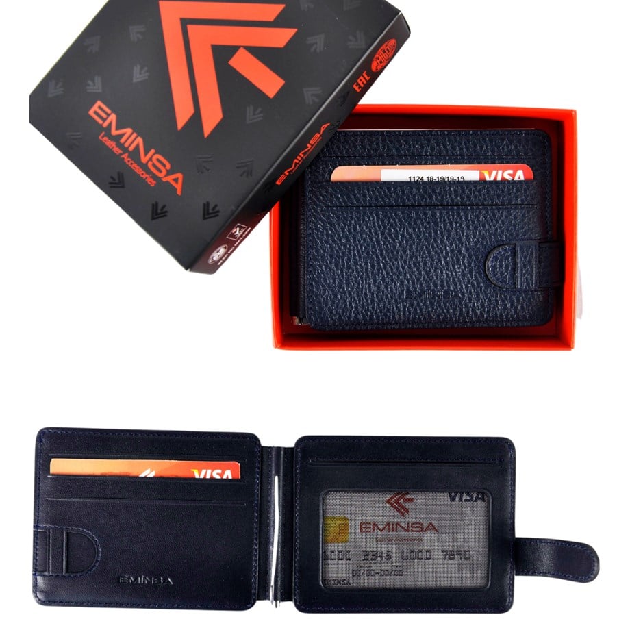 Erkek Hakiki Deri Çift Taraflı Cüzdan