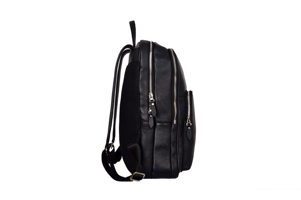 Erkek Siyah Deri Sırt Çantası