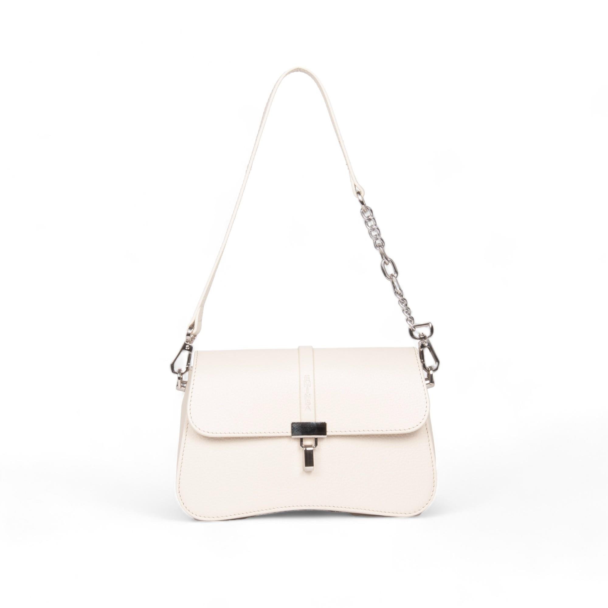 Zincir Detaylı Hakiki Deri Kadın Omuz Çantası