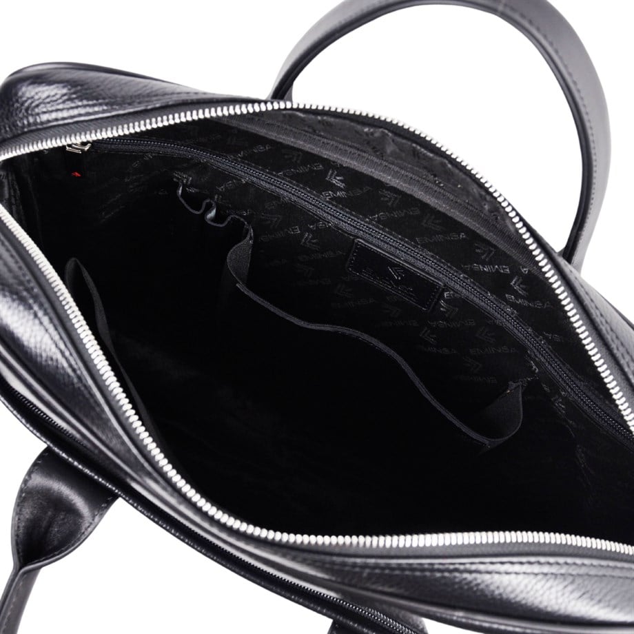 Lacivert Hakiki Deri Evrak Çantası