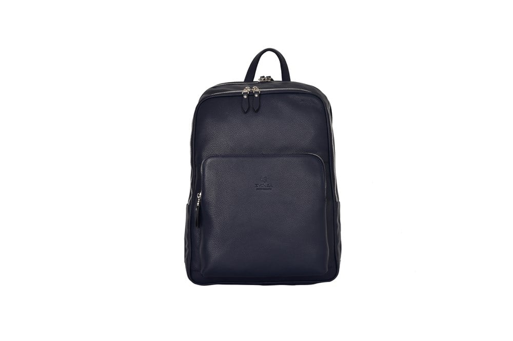 Erkek Siyah Deri Sırt Çantası