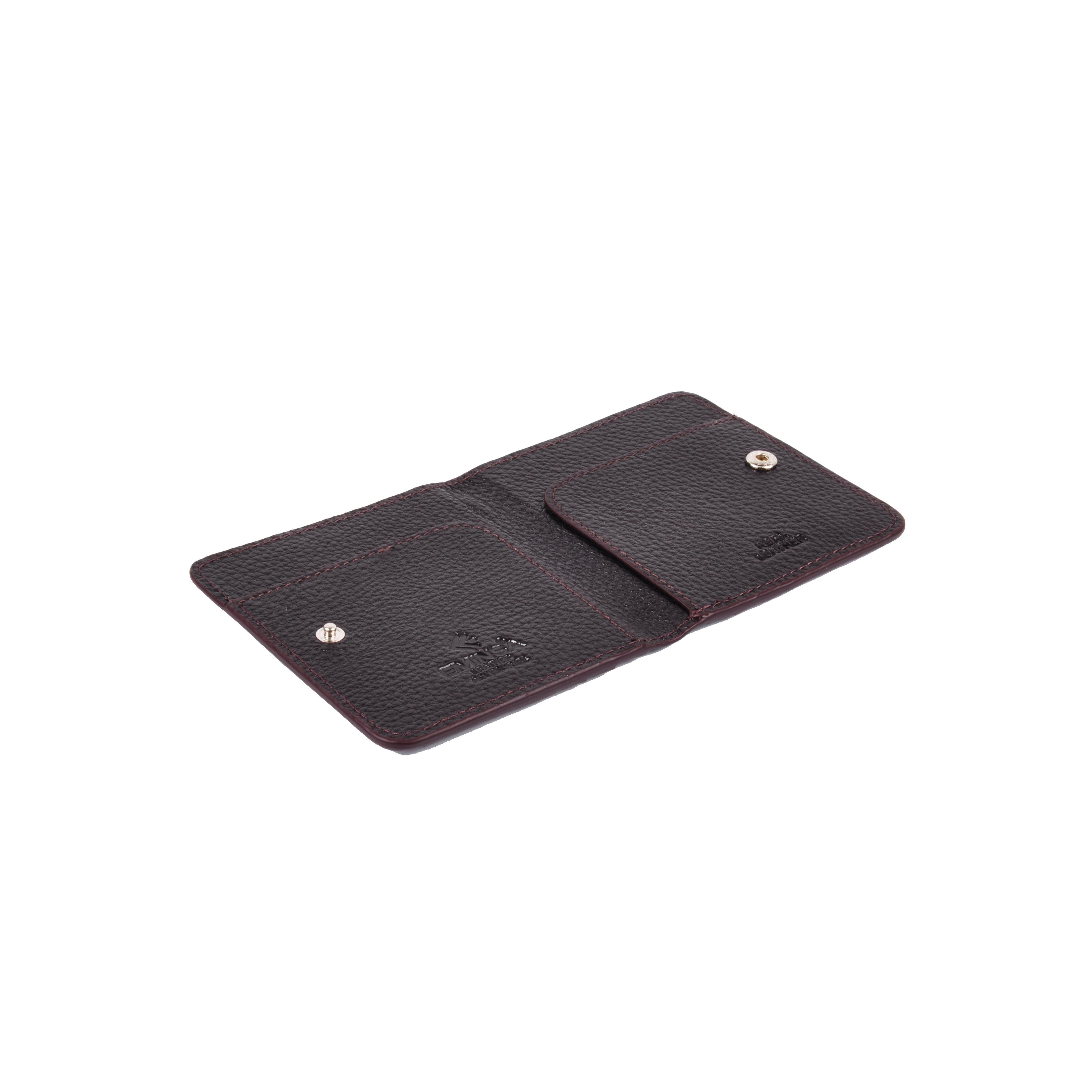 Hakiki Deri Çıtçıtlı Kartlık