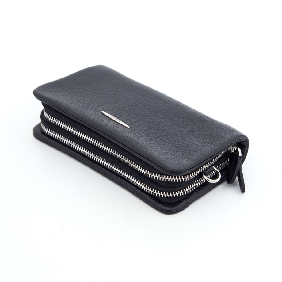 Erkek Siyah Deri Debriyah Cüzdan, El Çantası