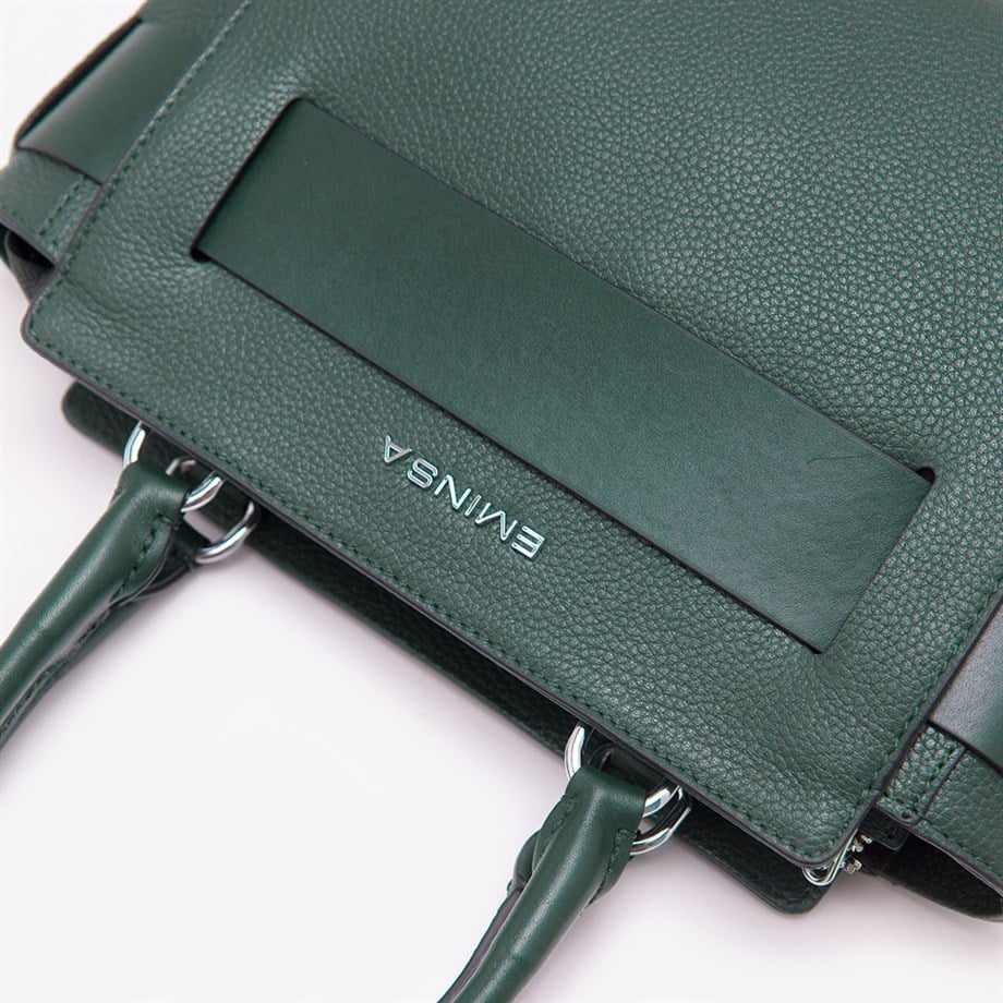 Yeşil Hakiki Deri Omuz Çantası