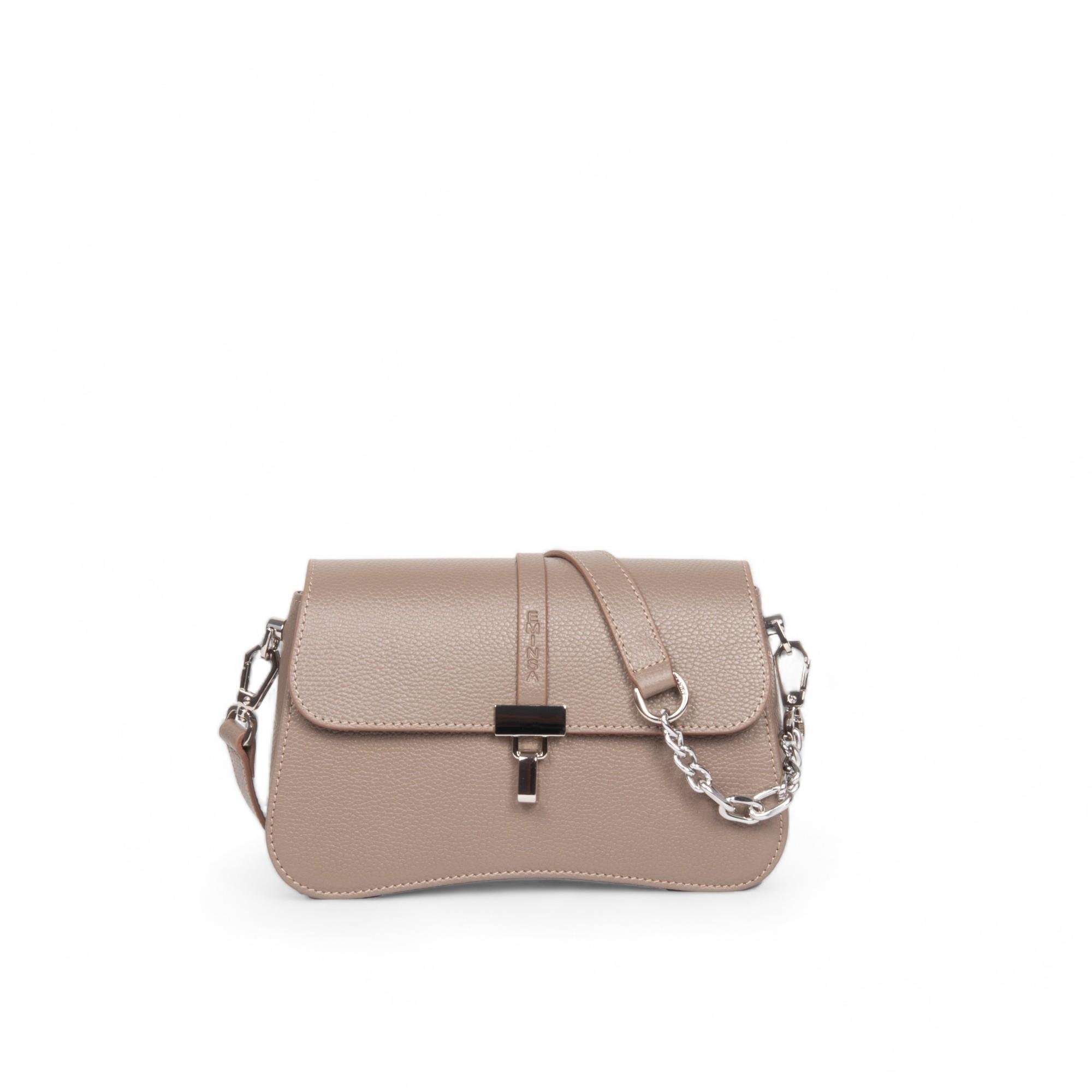 Zincir Detaylı Hakiki Deri Kadın Omuz Çantası