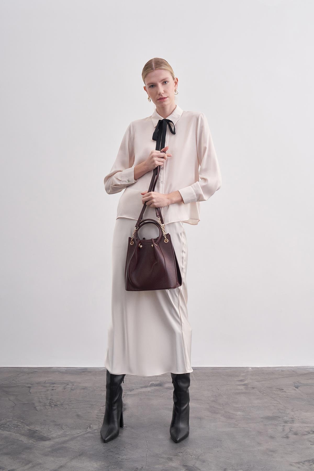 Kadın Hakiki Deri Torba Çanta