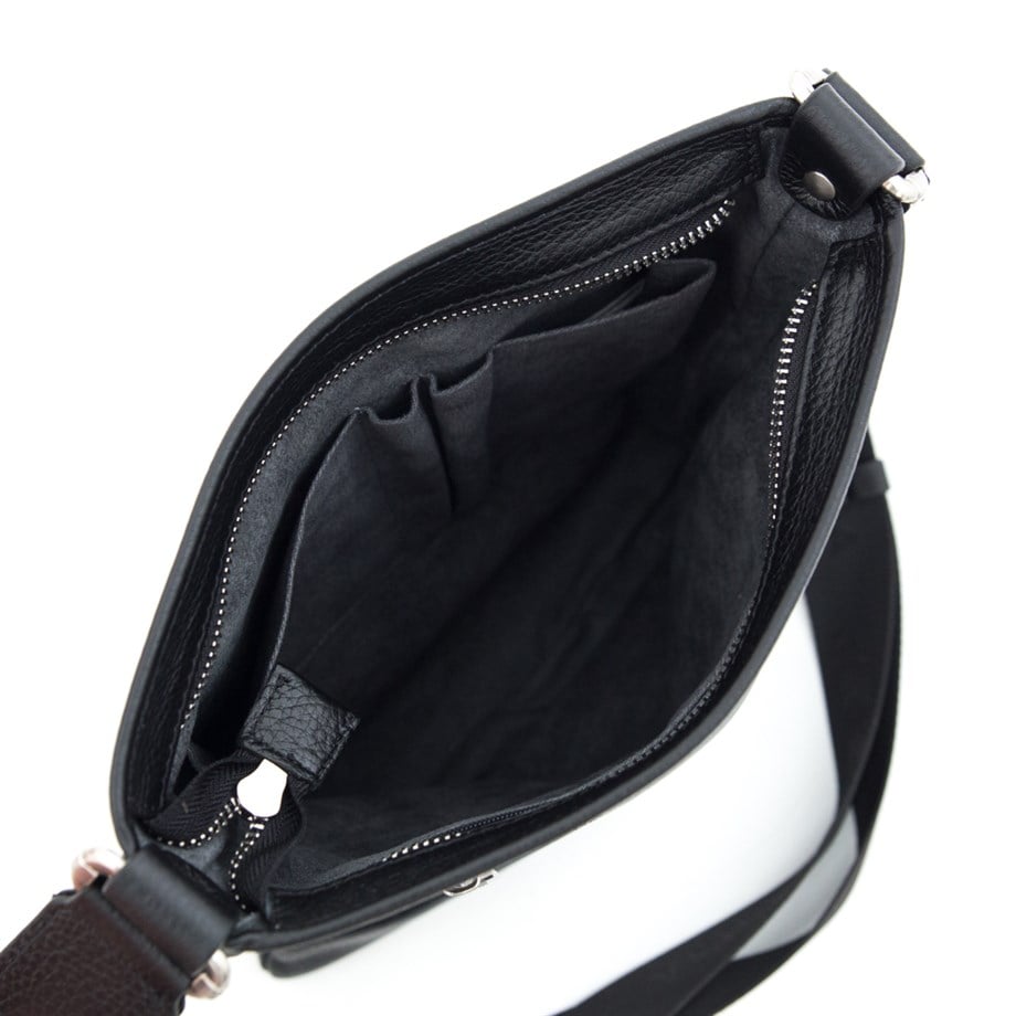 Siyah Hakiki Deri Omuz Çantası