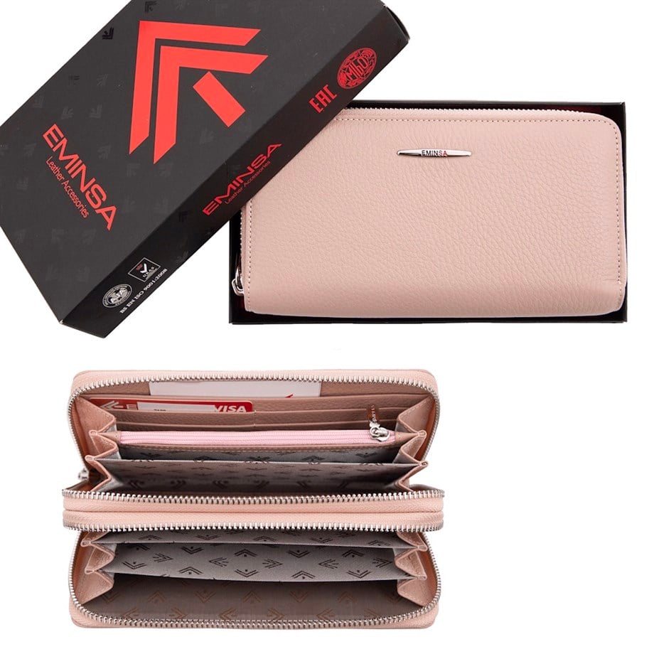 Kadın Hakiki Deri İki Bölmeli Cüzdan