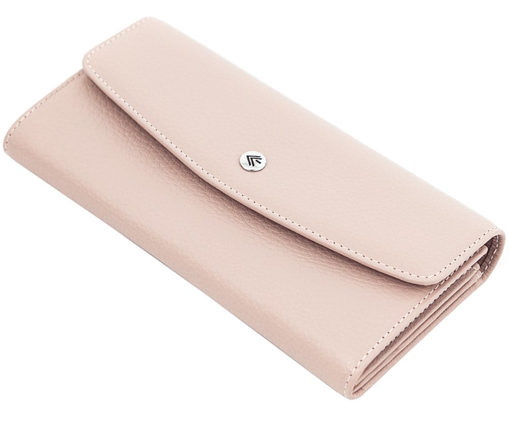 Kadın İçten Klipsli Deri Lacivert Cüzdan