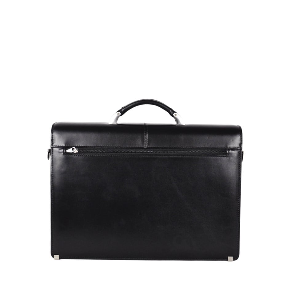 Siyah Hakiki Deri Evrak Çantası 7074