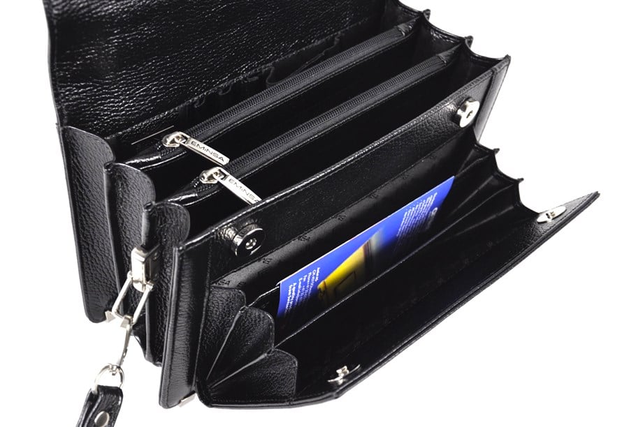 Erkek Şifreli Siyah El Çantası