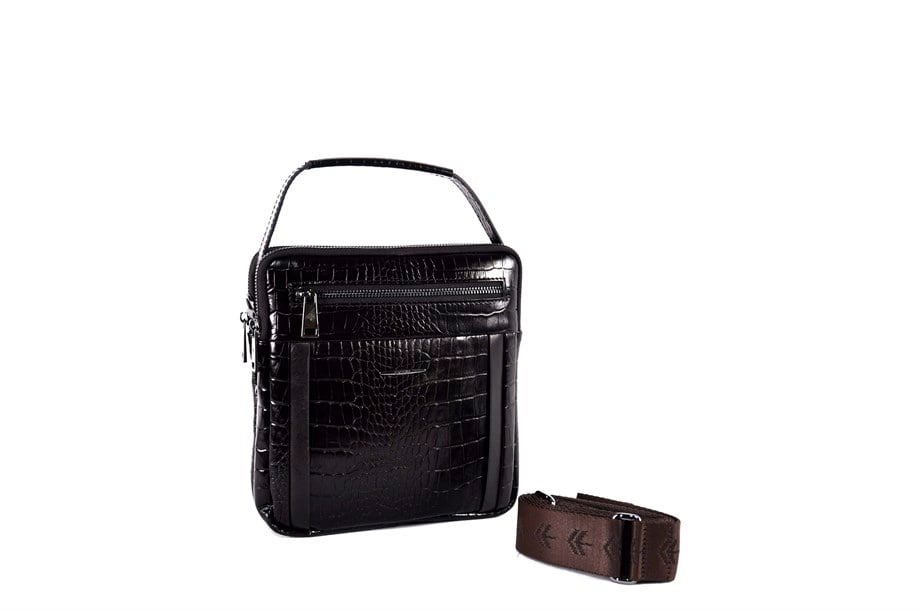 Erkek Hakiki Deri Omuz Çantası 6136