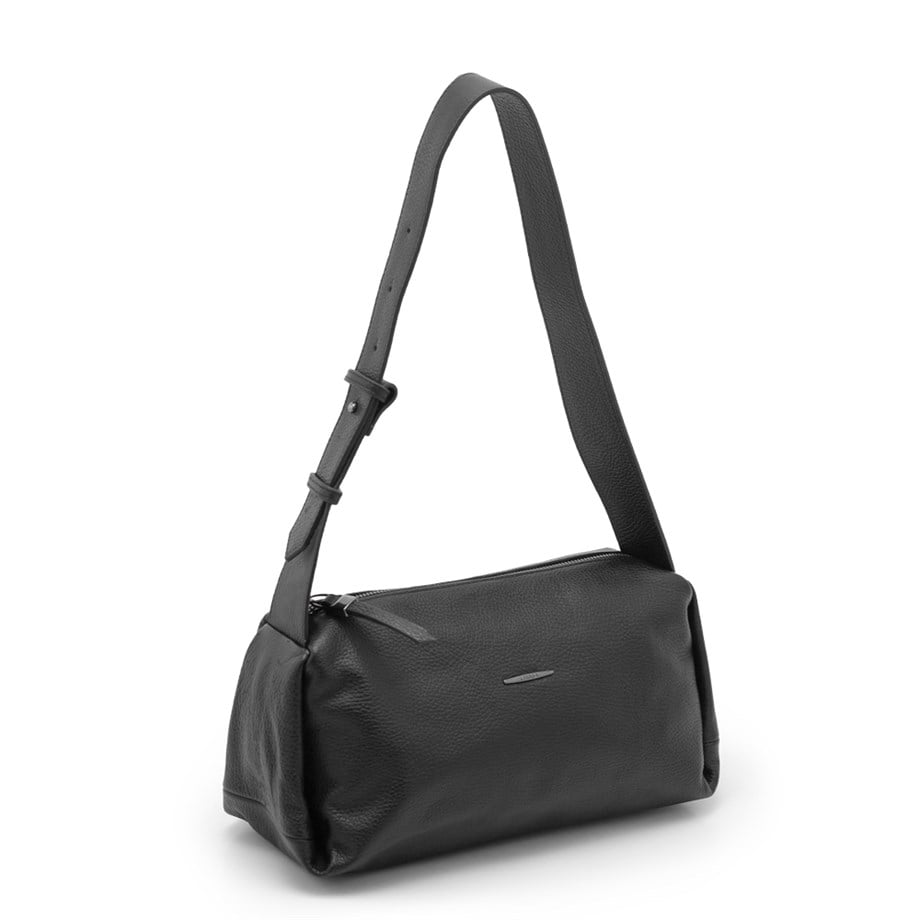 Kadın Hakiki Siyah Deri Omuz Çantası 40307
