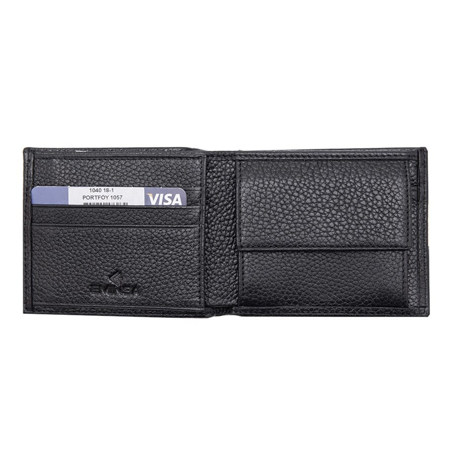 Erkek Siyah Hakiki Deri Cüzdan